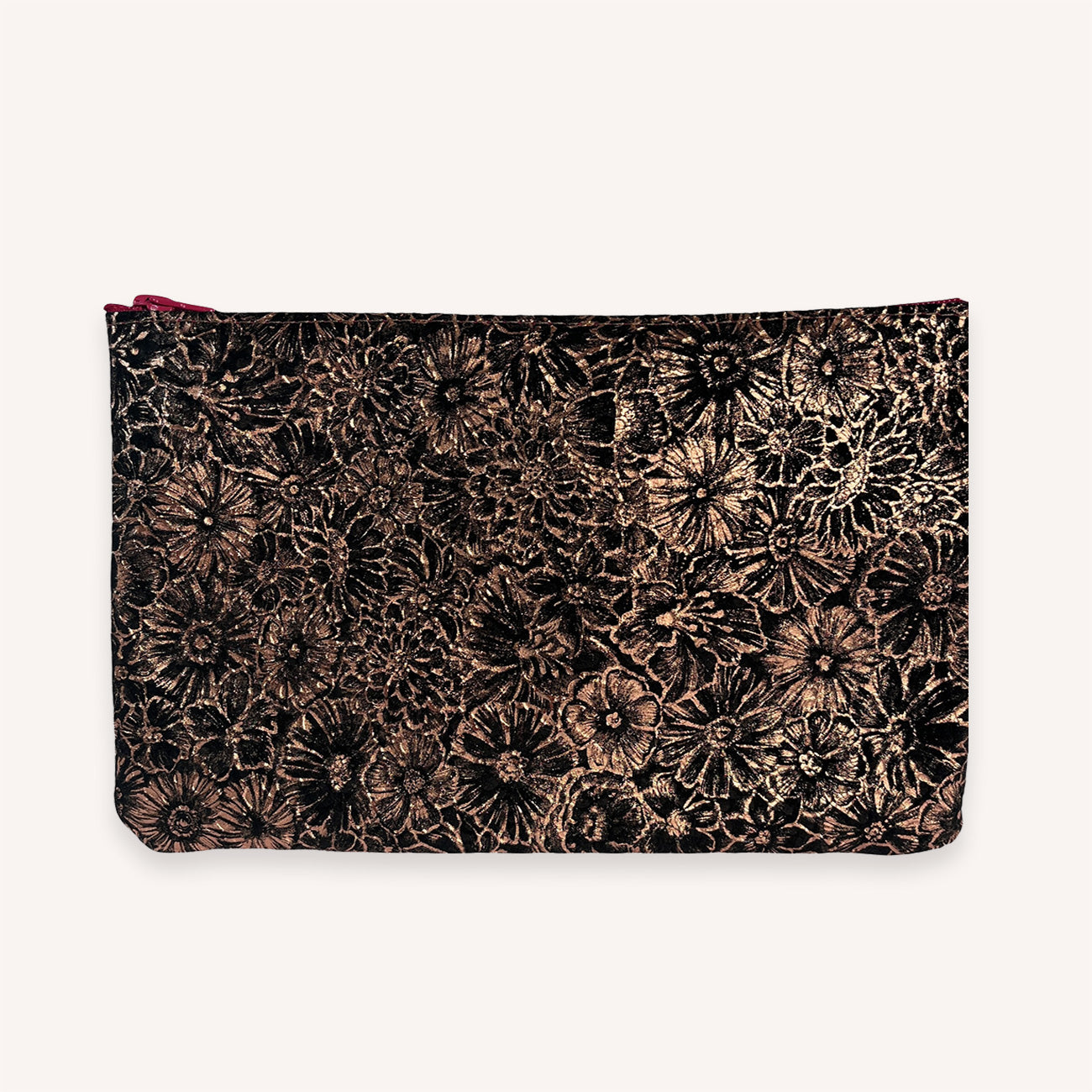 Flat zipped pencil case L