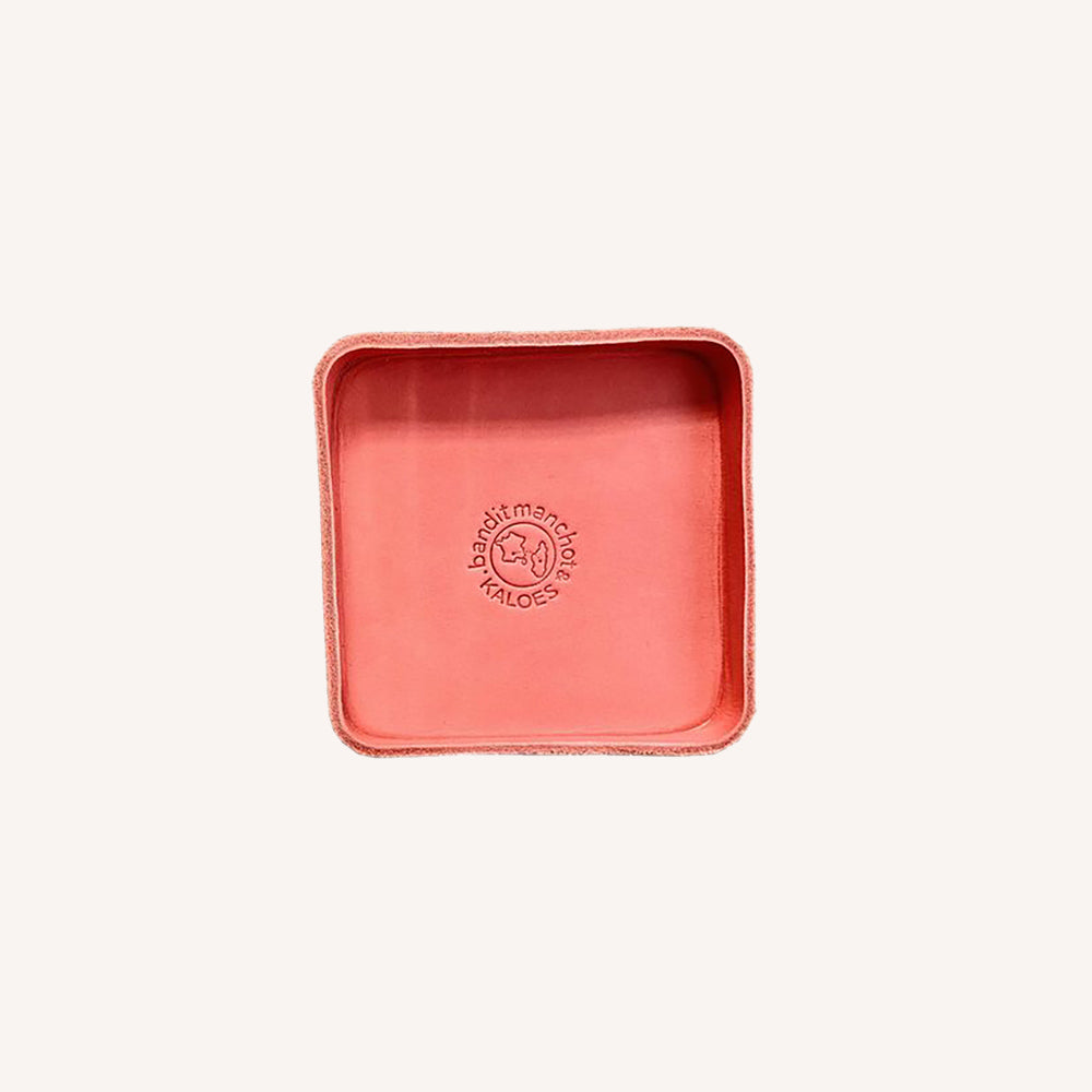 Mini vide-poche en cuir moulé