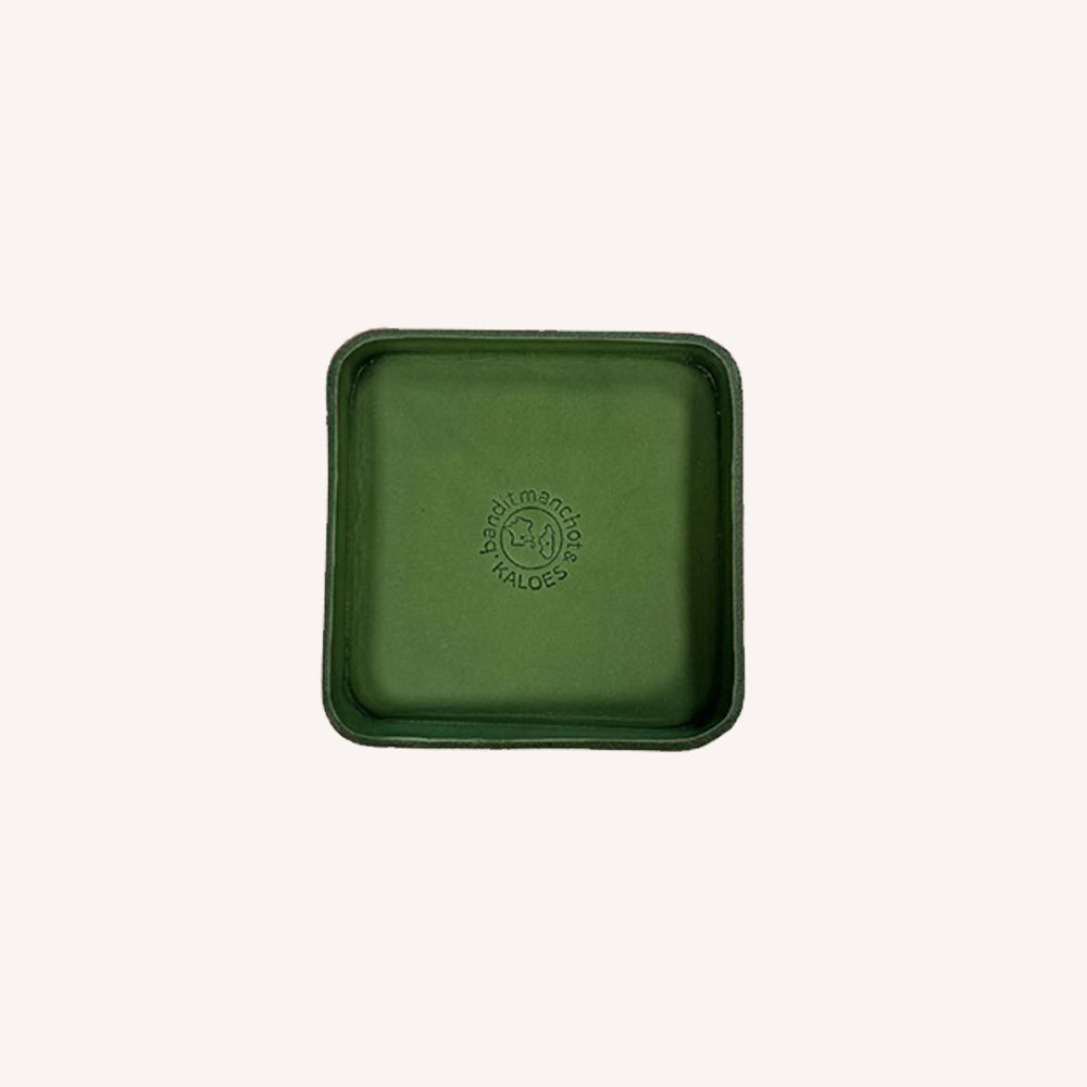 Mini vide-poche en cuir moulé