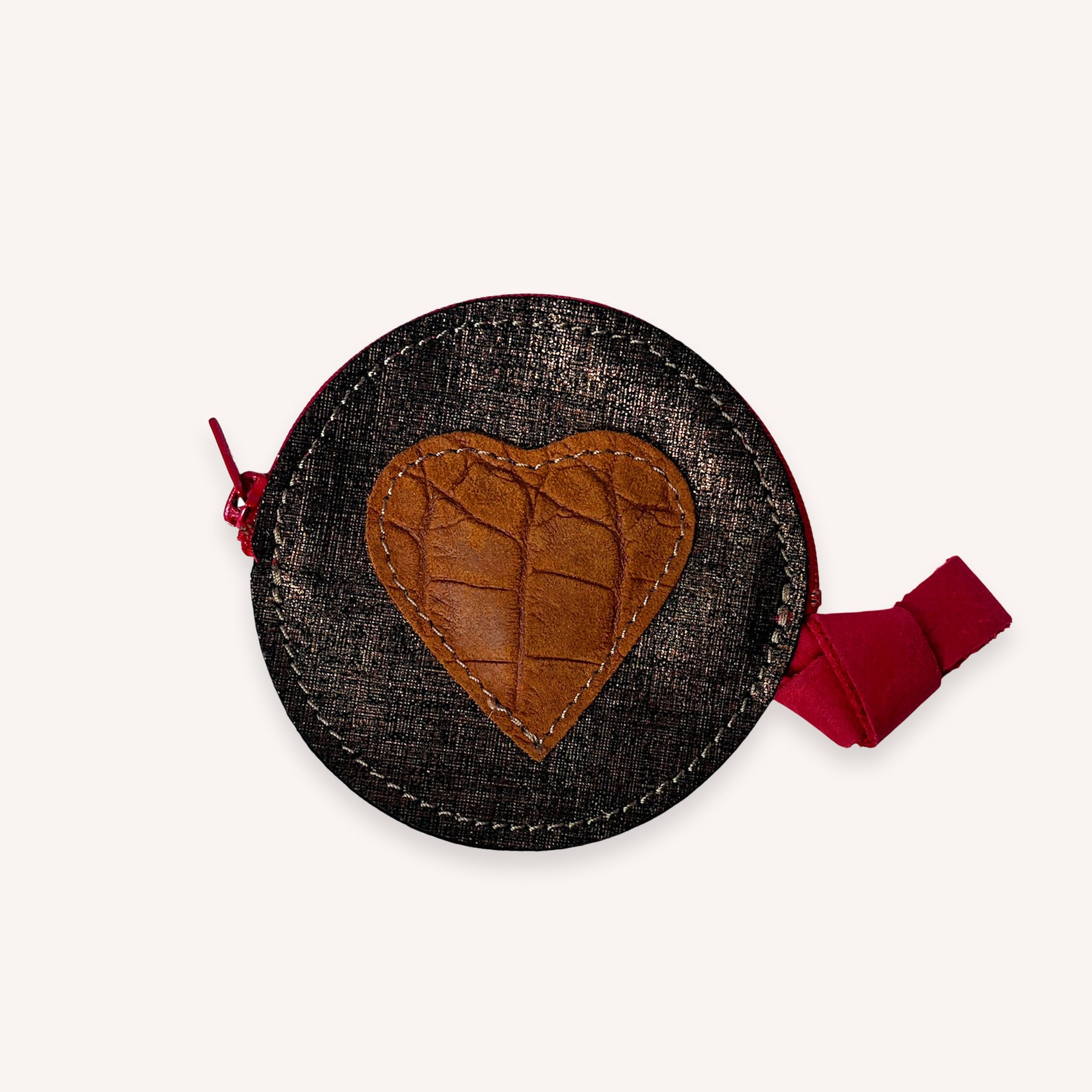 Porte-monnaie rond "coeur"