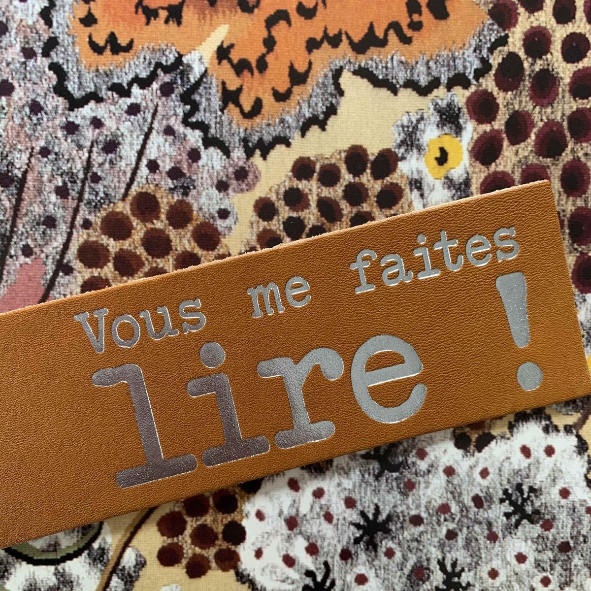 Marque-pages "Vous me faites lire !"