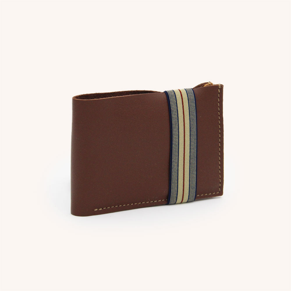 Zip-lock wallet – Small companion in upcycled leather | Handmade
