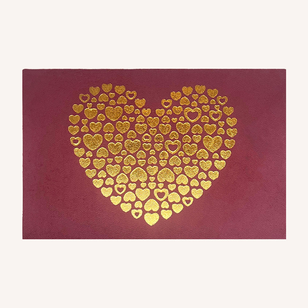 Carte postale "Coeur en coeurs"