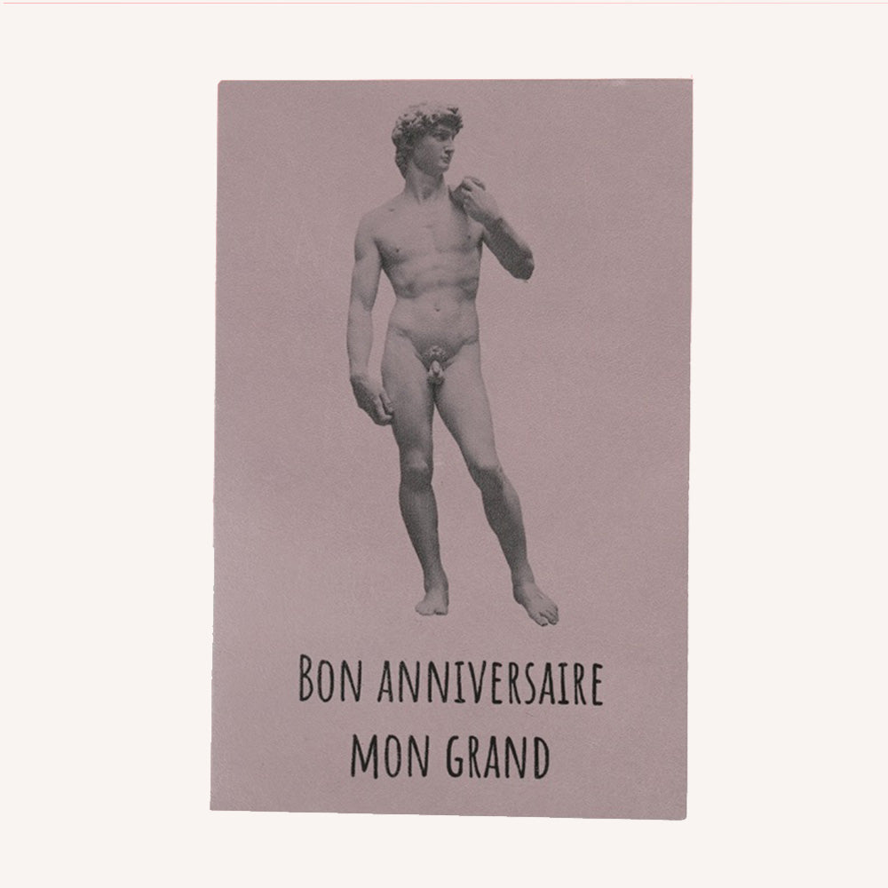 Carte postale sérigraphiée "Bon anniversaire"