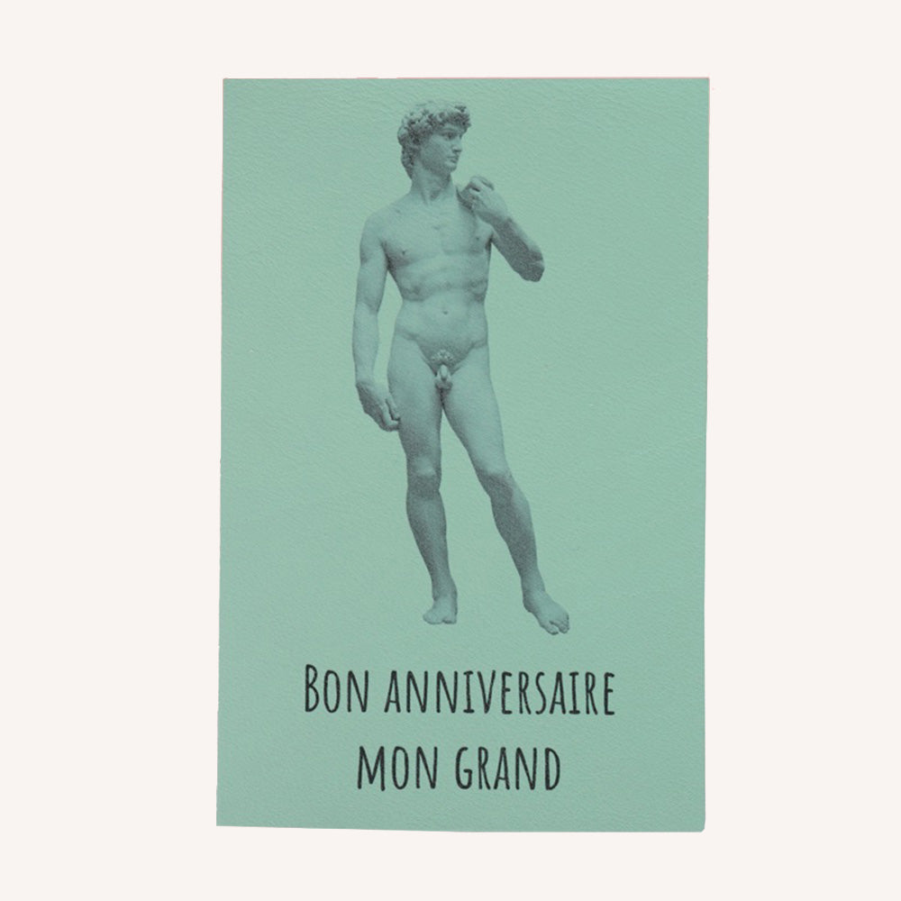 Carte postale sérigraphiée "Bon anniversaire"
