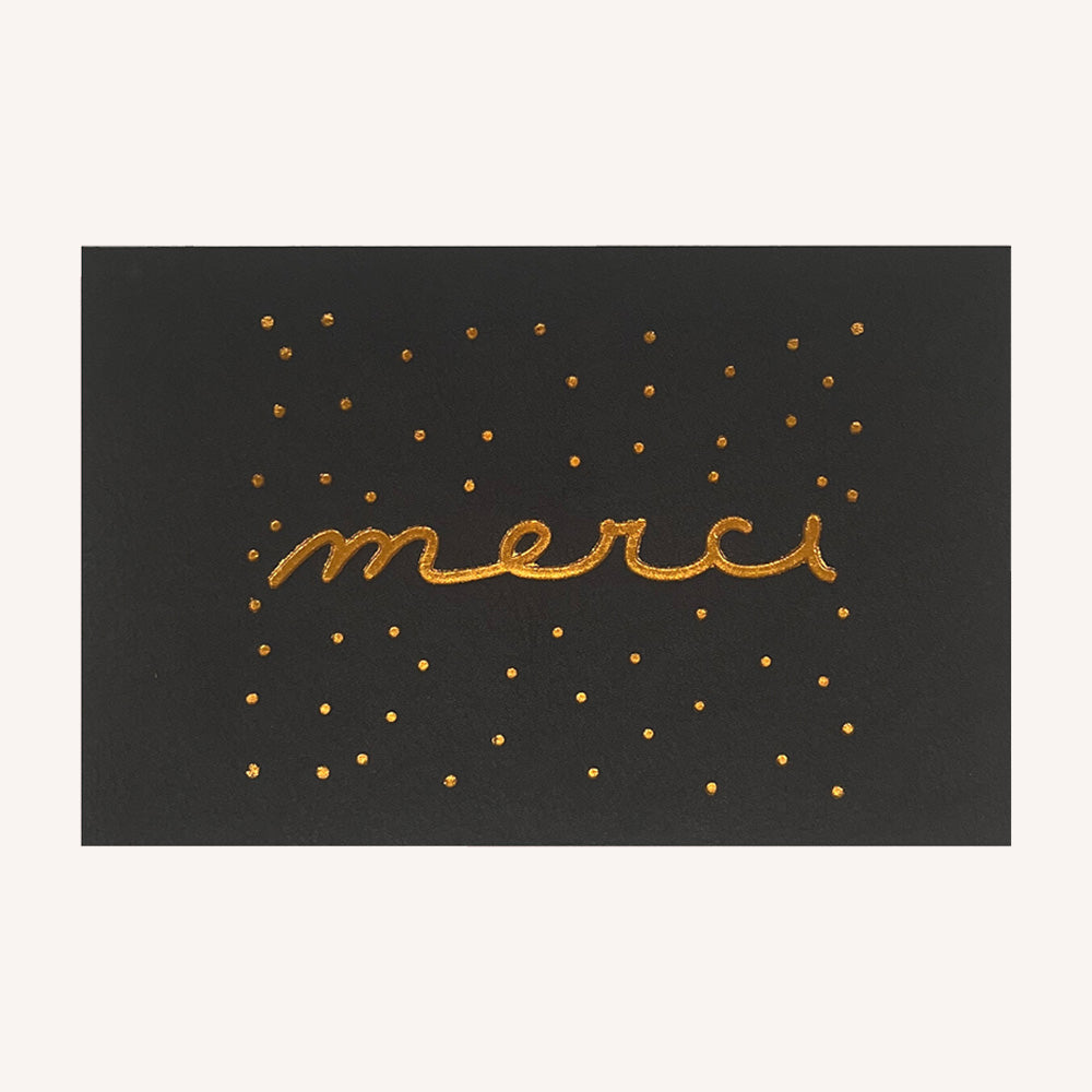 Carte postale "Merci"