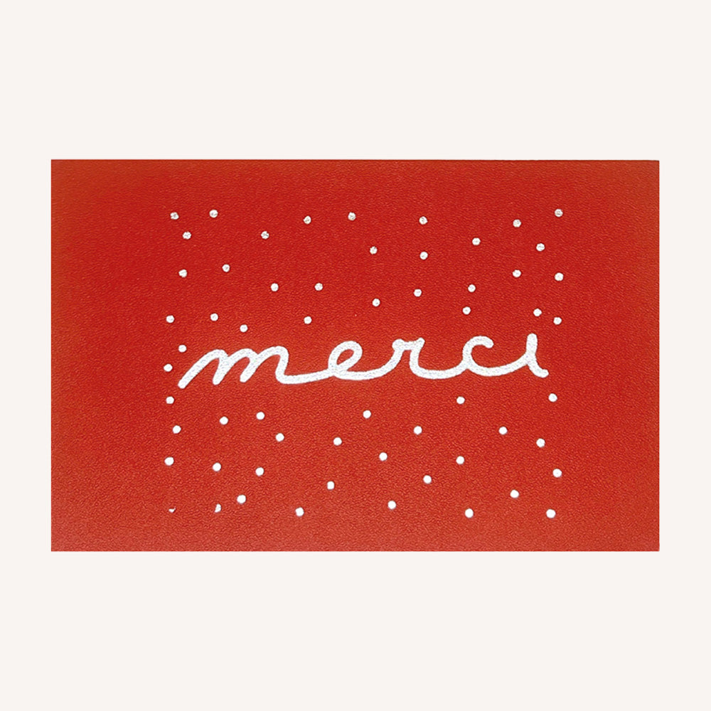 Carte postale "Merci"