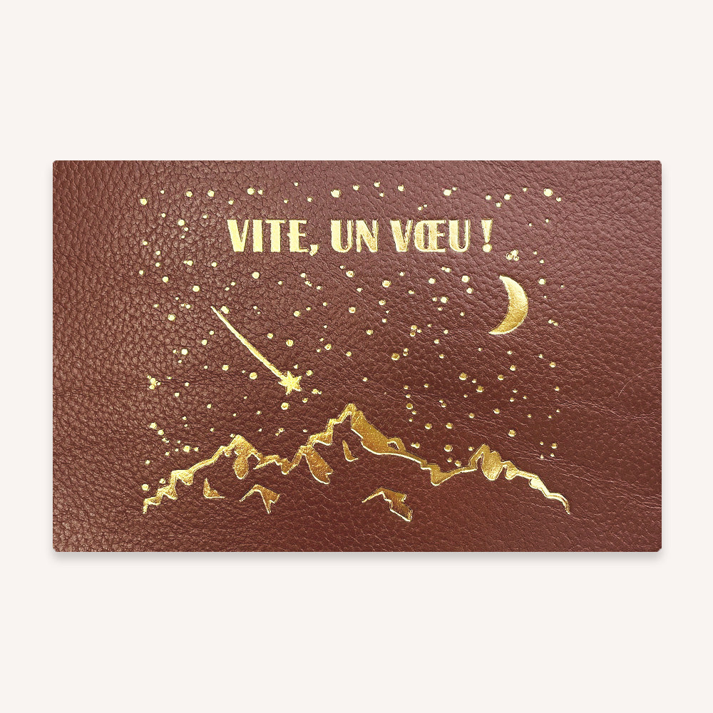 Carte postale "Vite, un voeu !"