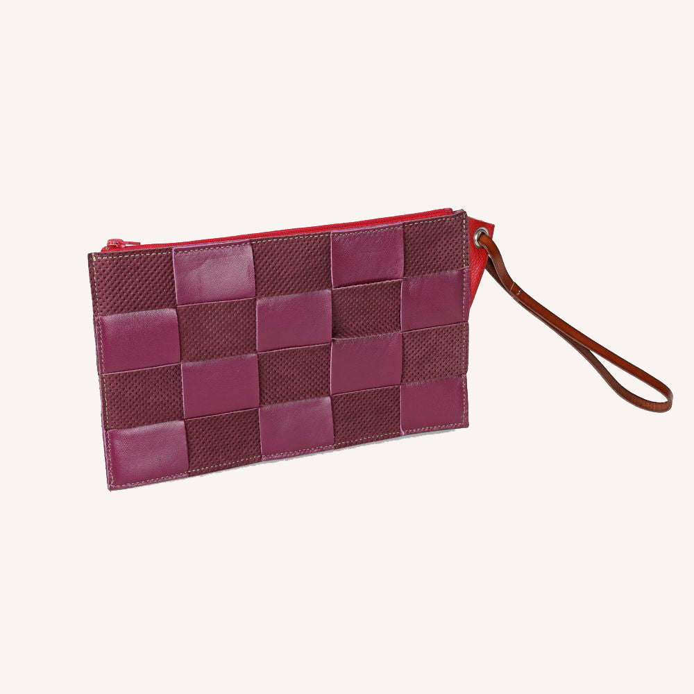 Pochette tressé avec dragonne