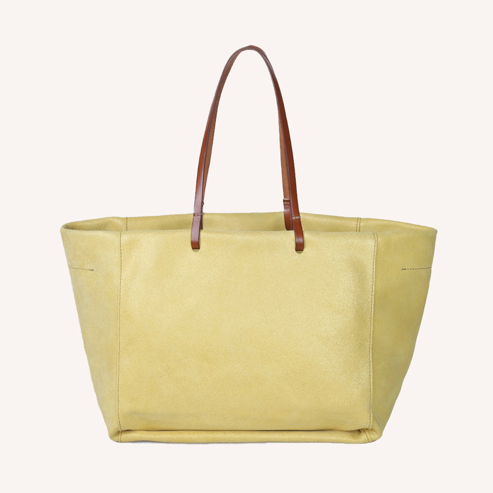 Sac panier cuir
