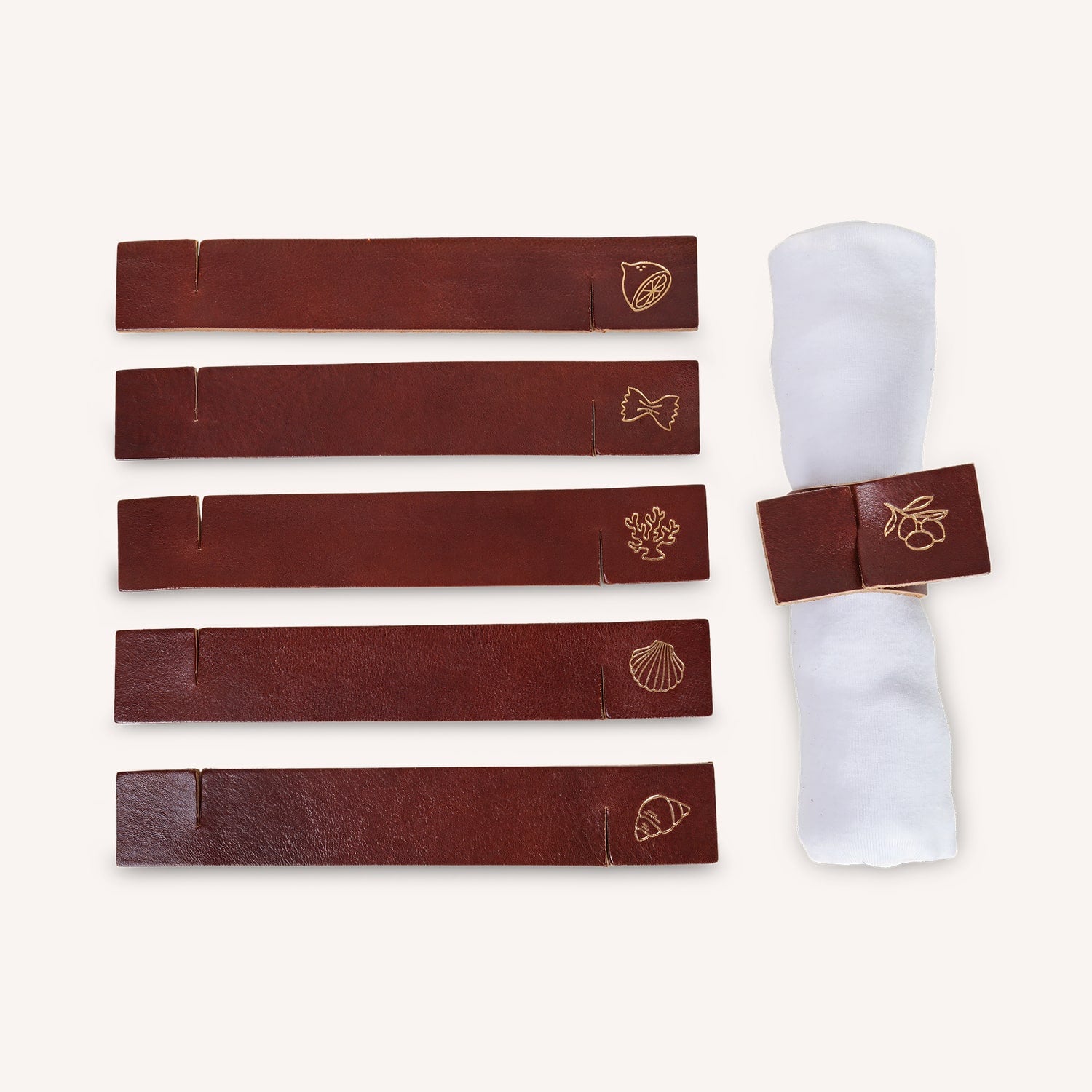 Rond de serviettes - Lot de 6