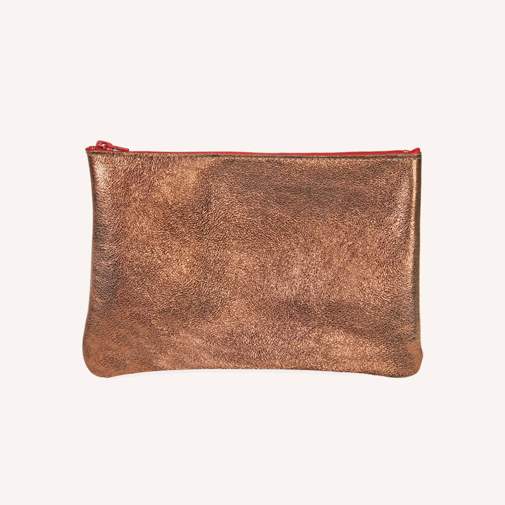 Flat zipped pencil case L