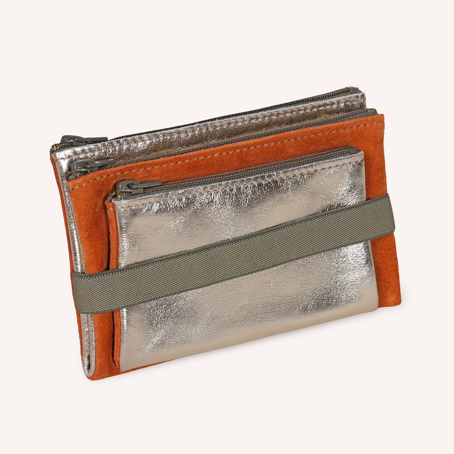 Triple zipped pencil case M