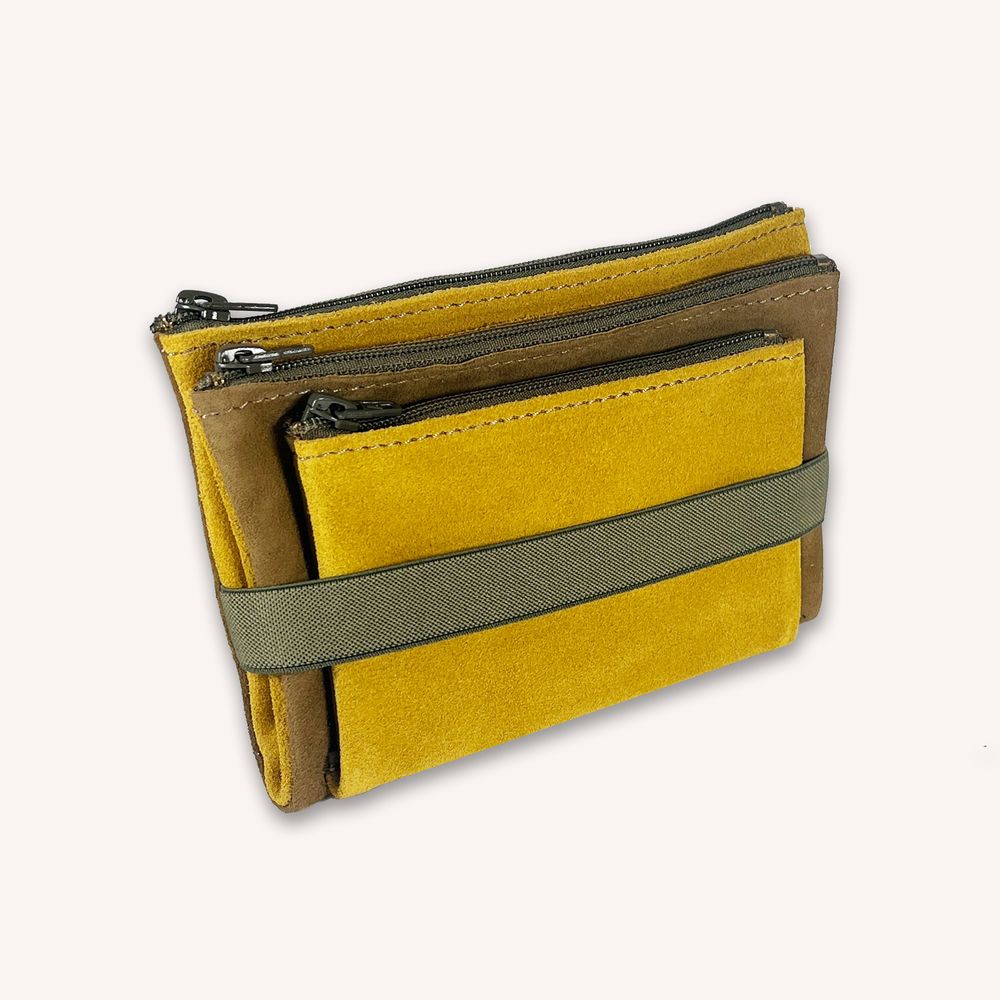 Triple zipped pencil case M