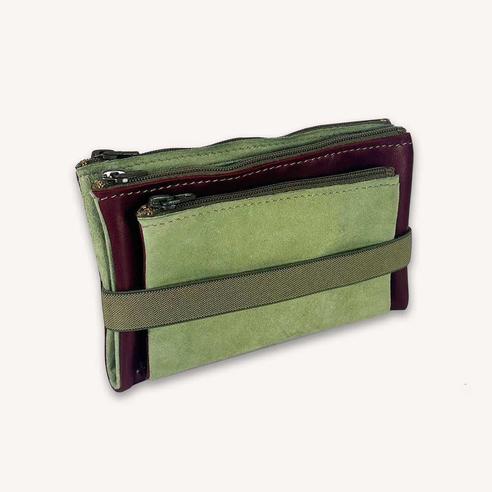 Triple zipped pencil case M