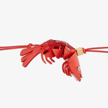 Objets extraordinaires en cuir - écrevisse en cuir - maroquinerie créative