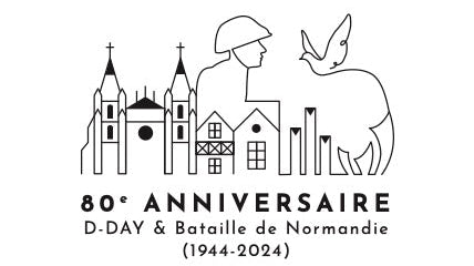 graphisme carte anniversaire dday normandie