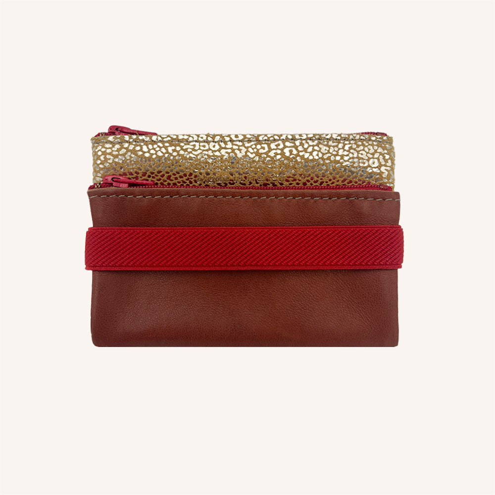 Siamese zippered pencil case S