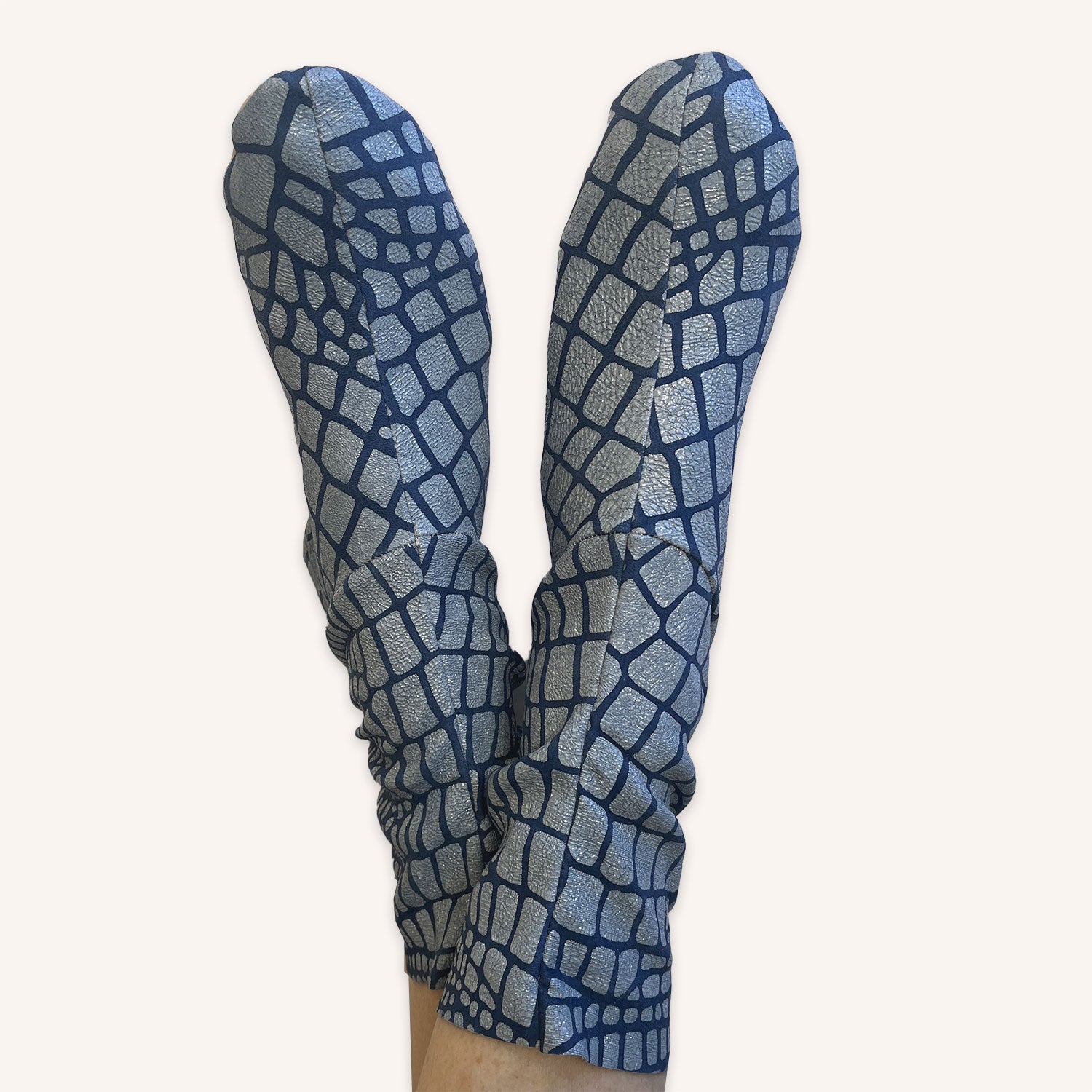 chaussons fantaisie bleu-2