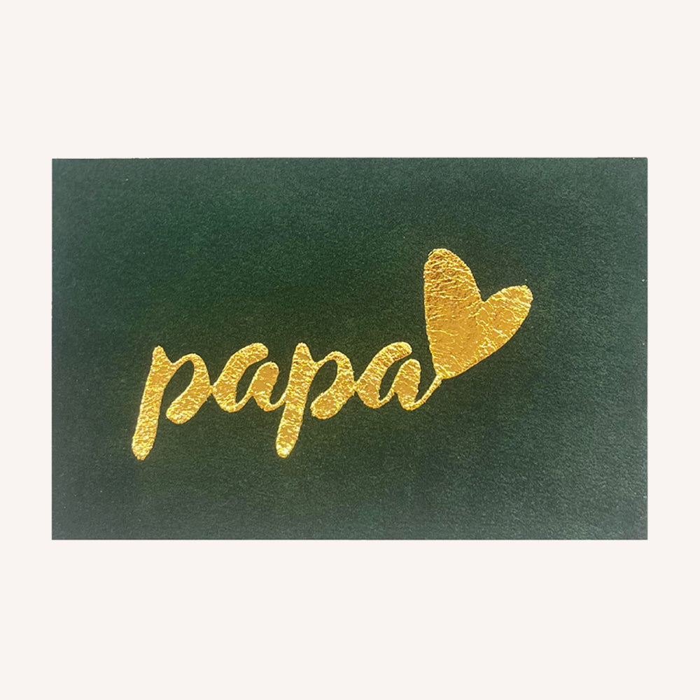 carte postale papa vert