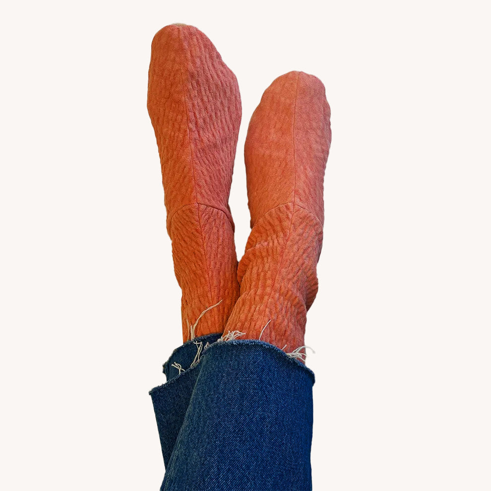 Chaussons stretch Velours
