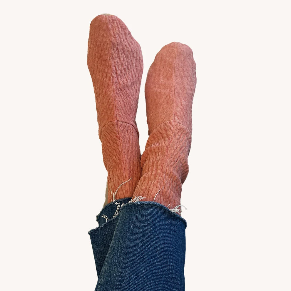 Chaussons stretch Velours