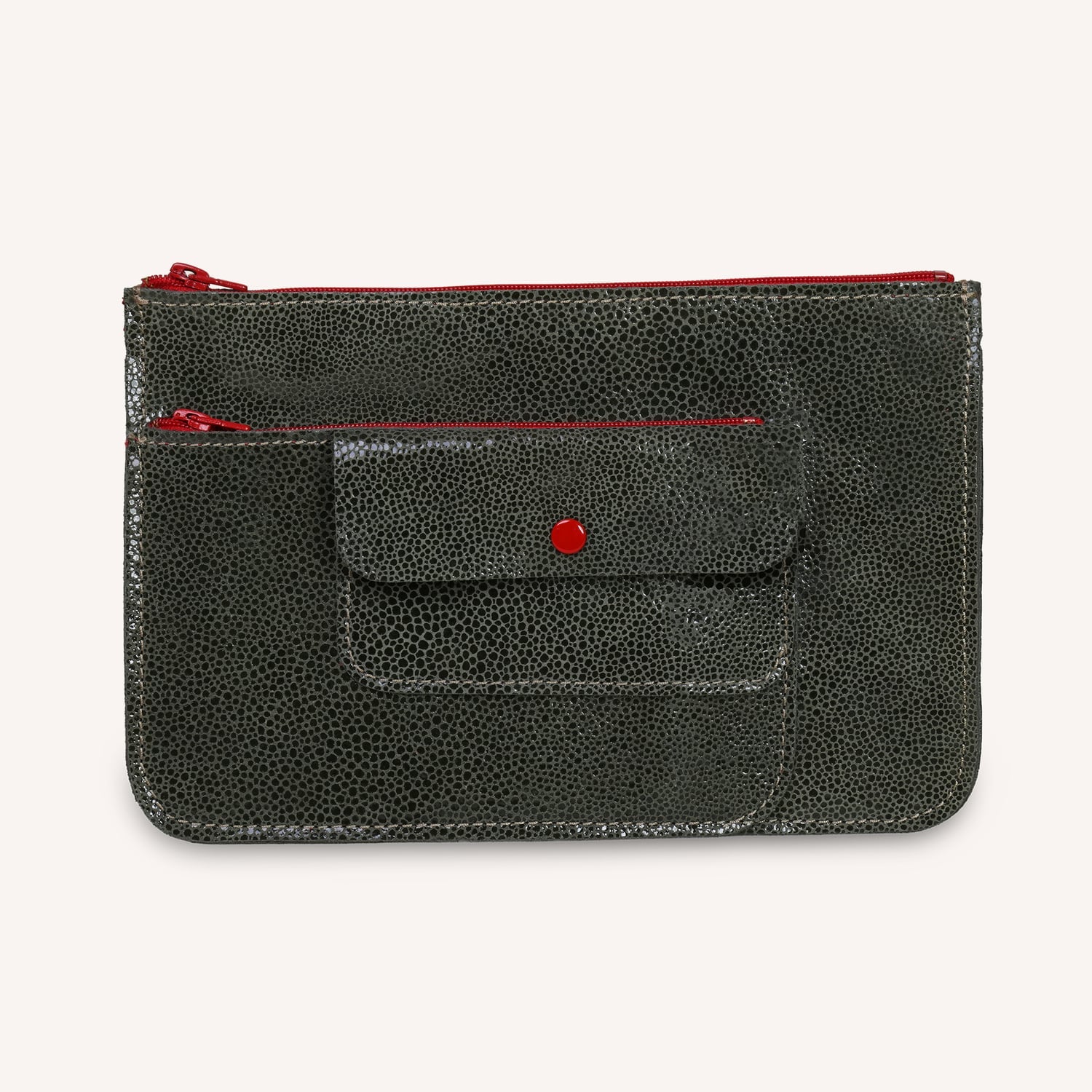 3-pocket flat pencil case