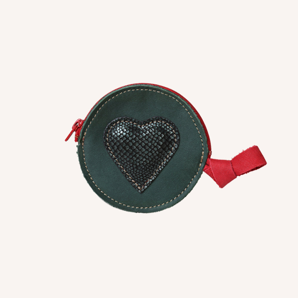 Round "heart" purse