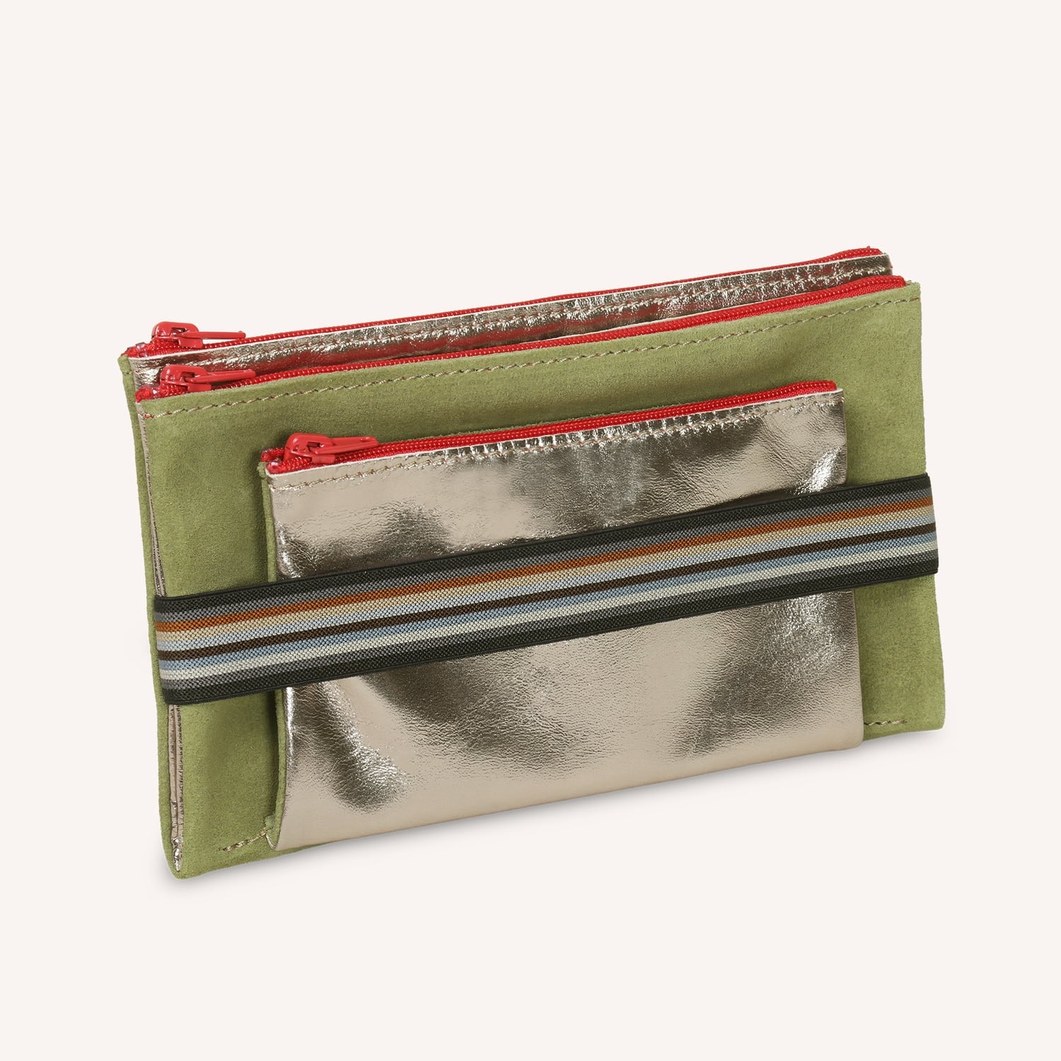 Trousse triplette L - Rayures
